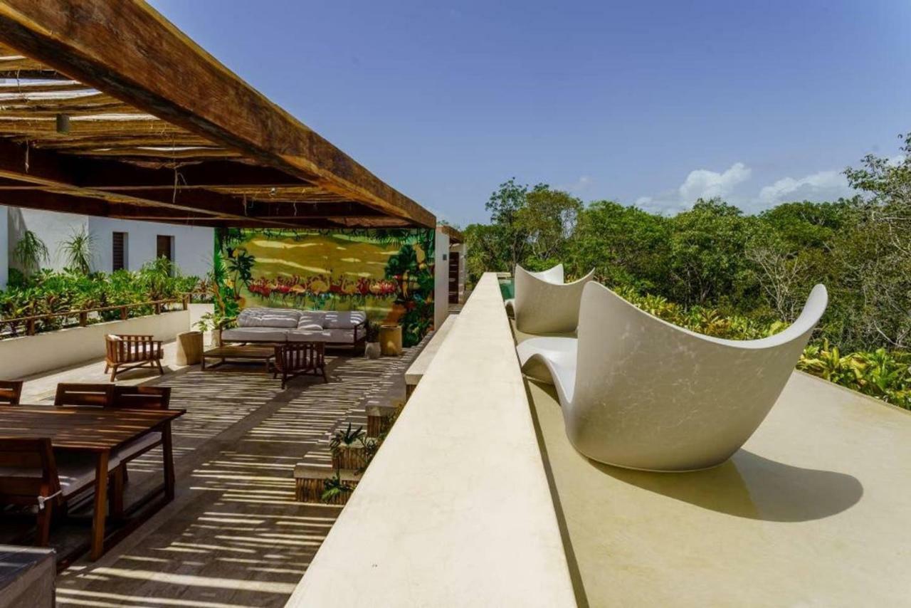 Jungle Luxury In Private Residential Area & Stunning Rooftop By Stella Rentals Тулум Екстериор снимка