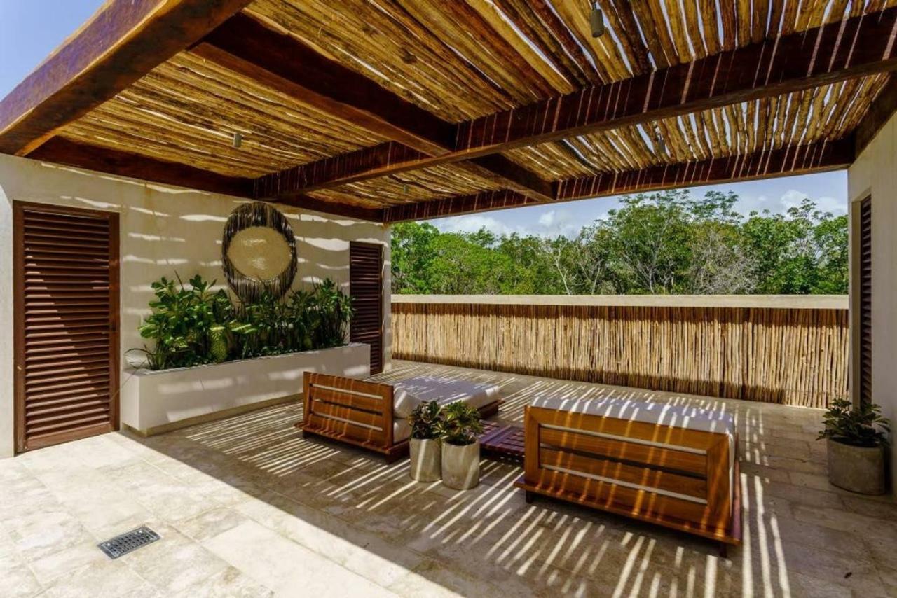 Jungle Luxury In Private Residential Area & Stunning Rooftop By Stella Rentals Тулум Екстериор снимка
