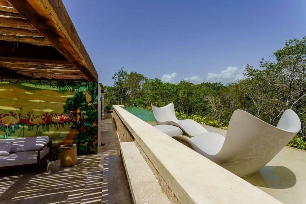 Jungle Luxury In Private Residential Area & Stunning Rooftop By Stella Rentals Тулум Екстериор снимка